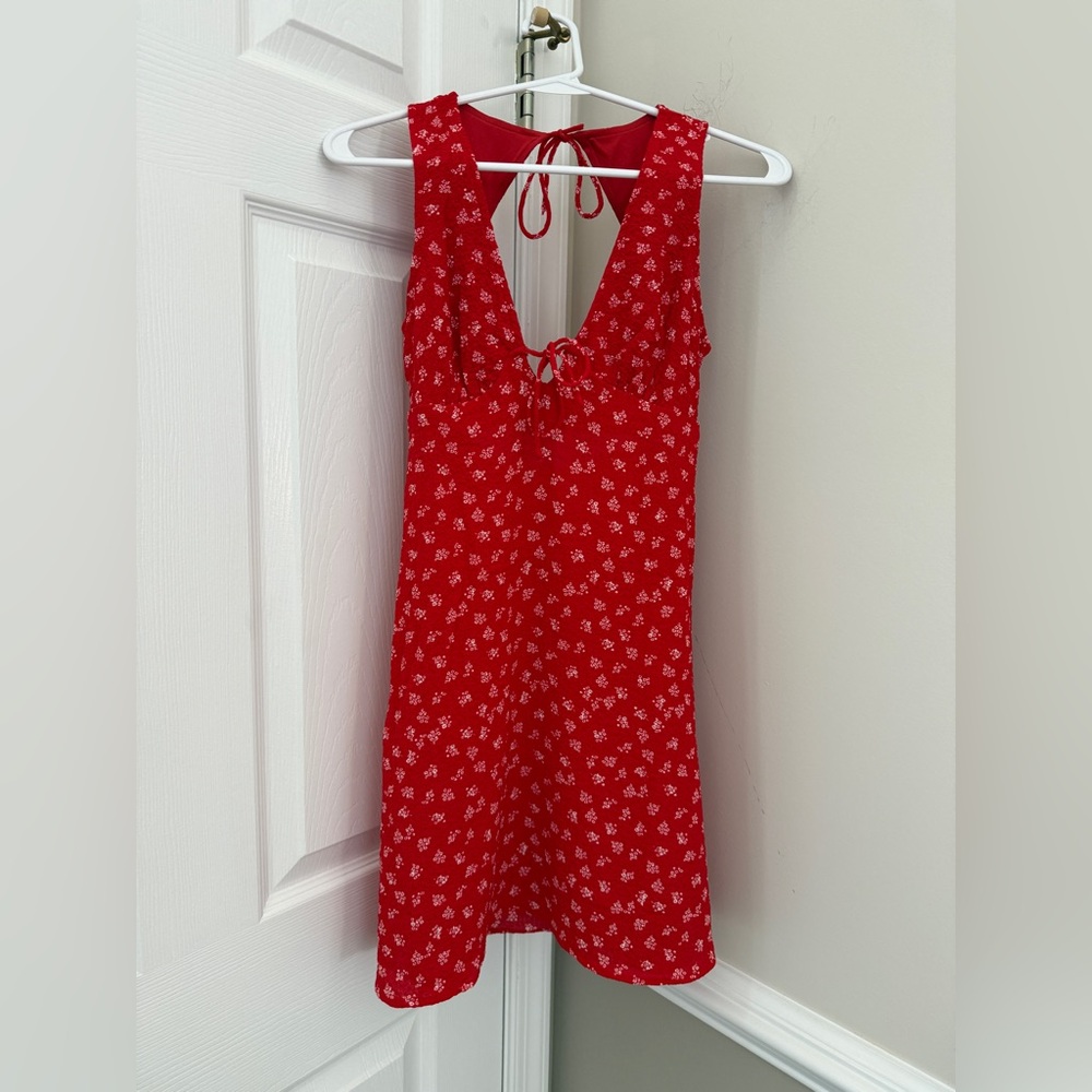 Bershka Red Mini Dress